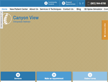 Tablet Screenshot of canyonviewchiropractic.com